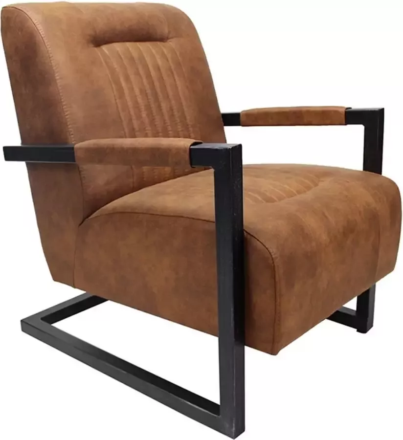 Kantoormeubelen Plus Fauteuil Varkaus Cognac