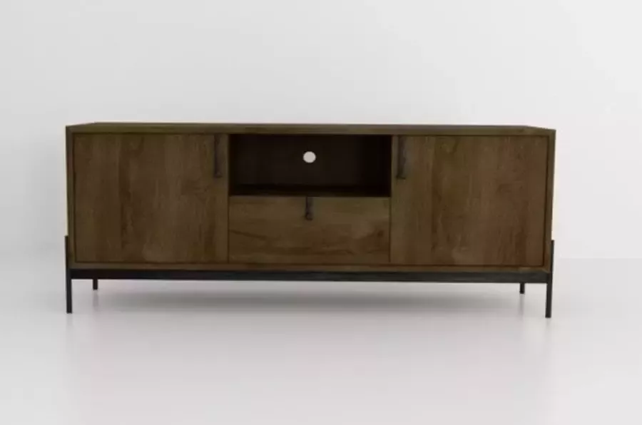 Kantoormeubelen Plus Industrieel TV-meubel Vesanto 140 x 60 cm