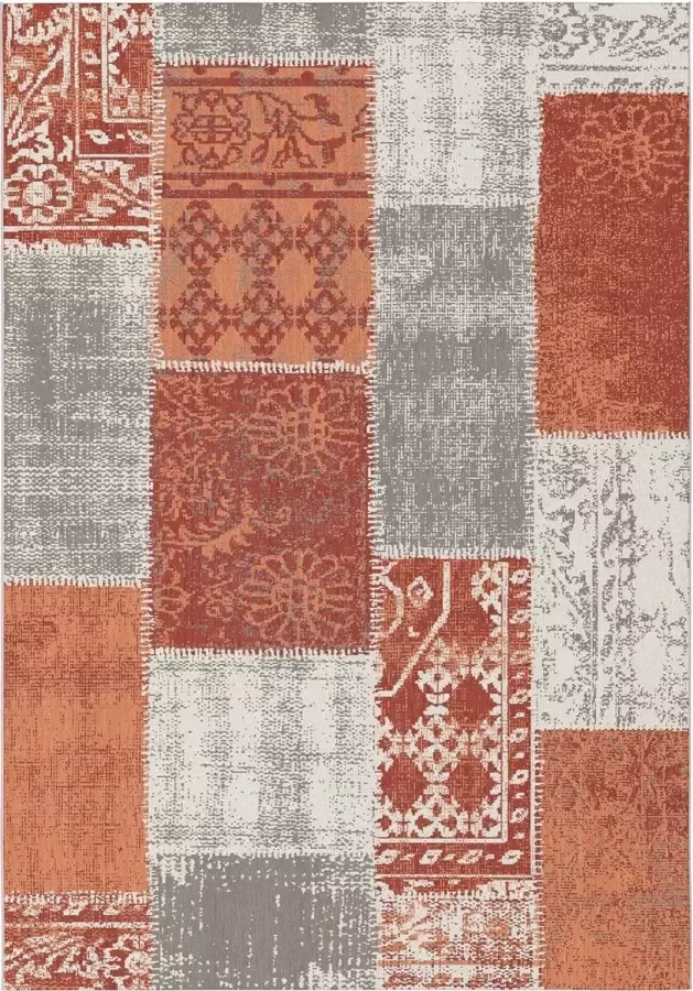 Karat Buitenkleed Tuintapijt Vloerkleed Cotton Rood 120 x 170 cm