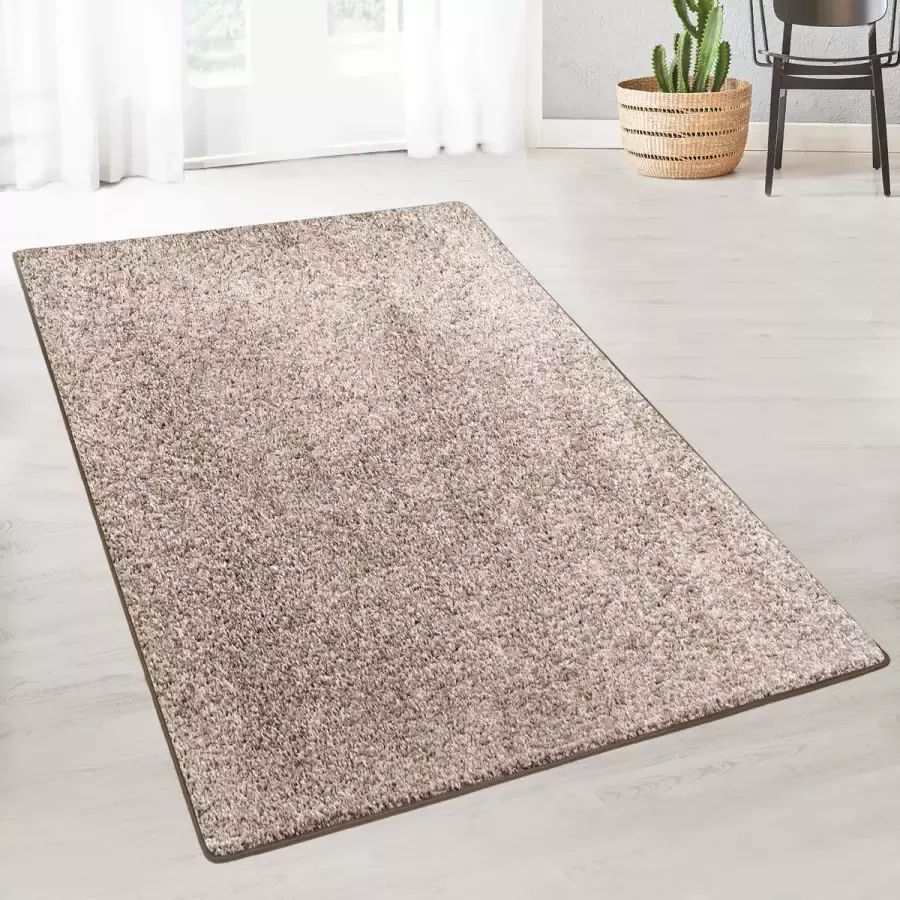 Karat Vloerkleed Tapijt Bali Hoogpolig Beige 200 x 400 cm