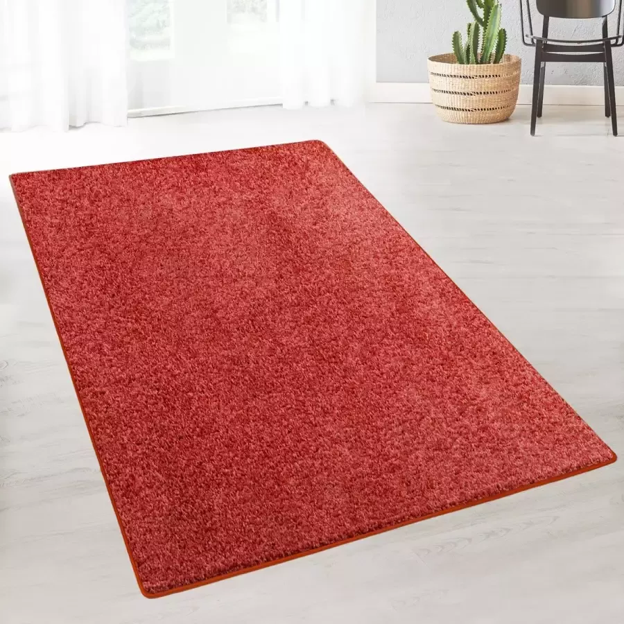 Karat Vloerkleed Tapijt Bali Hoogpolig Rood 200 x 200 cm