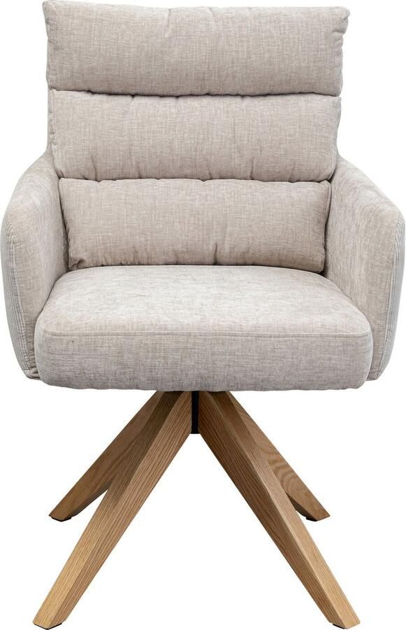 Kare Design Draaistoel met Armleuningen Bosse creme