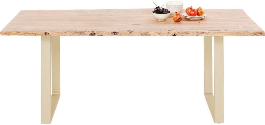 Kare Design Eettafel Harmony 160x80cm acacia goud