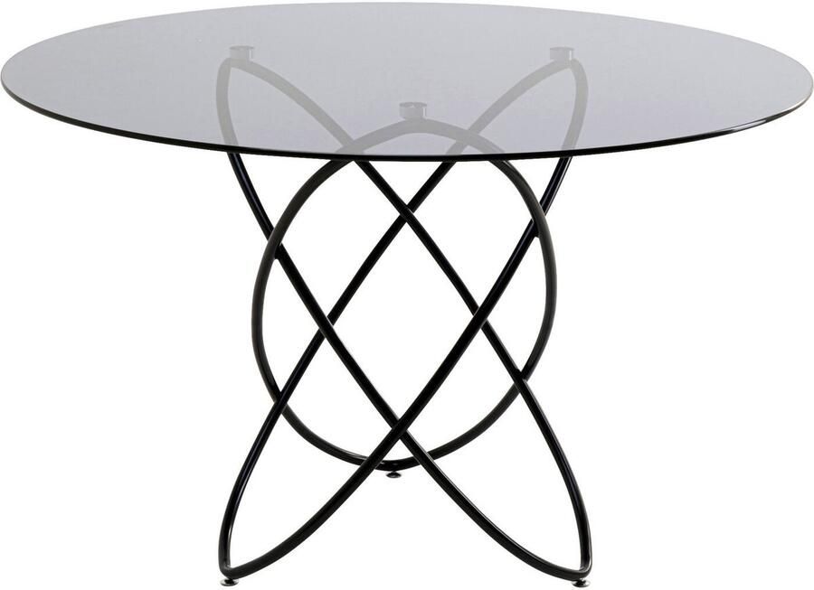 Kare Design Eettafel Molekular Ø120cm zwart