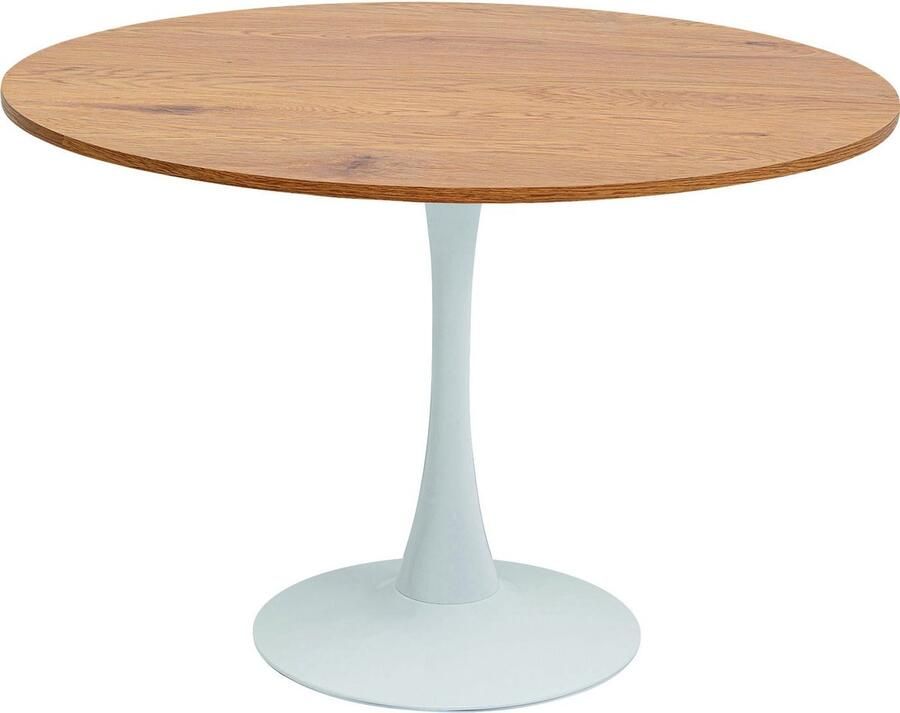 Kare Design Schickeria Ronde Eettafel 110 X 74 Cm Eiken|Wit