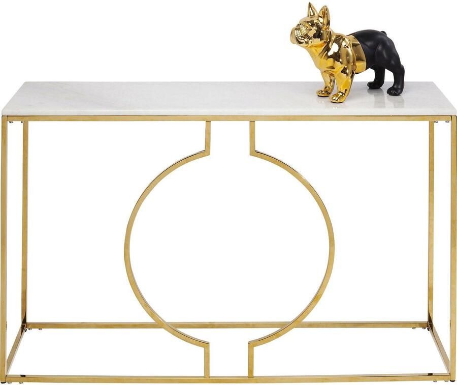 Kare Design Miami Loft console wit en goud 120x35cm