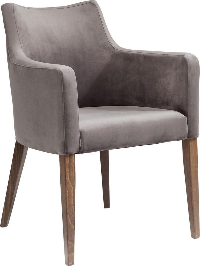 Kare Design Kare Eetkamerstoel Mode Velvet Grijs