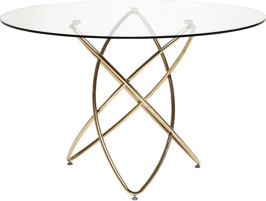 Kare Design Eettafel Molekular Ø120cm goud