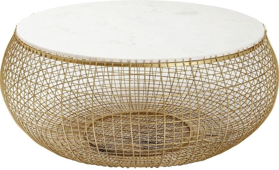Kare Design Kare Salontafel Cesta Marble Gold