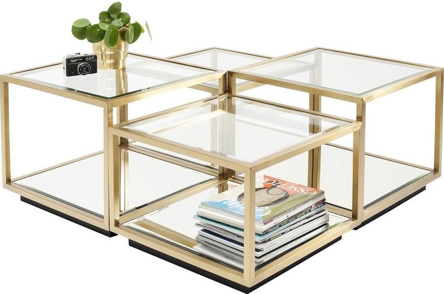 Kare Design Kare Salontafel Luigi Gold (set van 4)