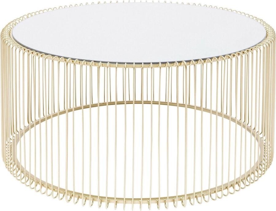 Kare Design Salontafel Wire Uno Messing Ø80cm