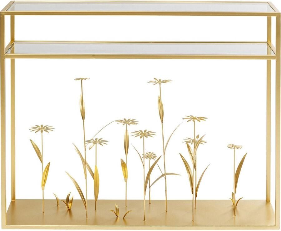 Kare Design Kare Sidetable Flower Meadow Gold