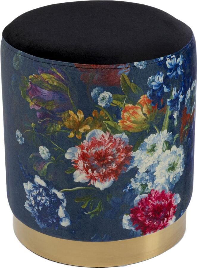 Kare Design Kruk Cherry Flower Black Brass Ø32cm