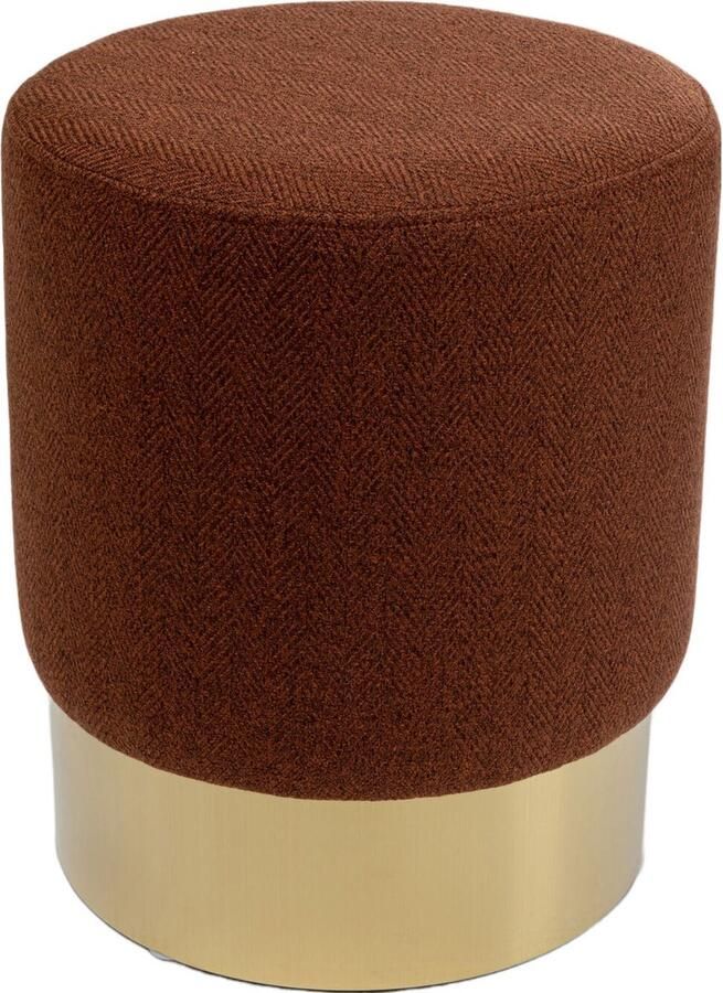 Kare Design Kruk Cherry Lina Brown Brass Ø35cm