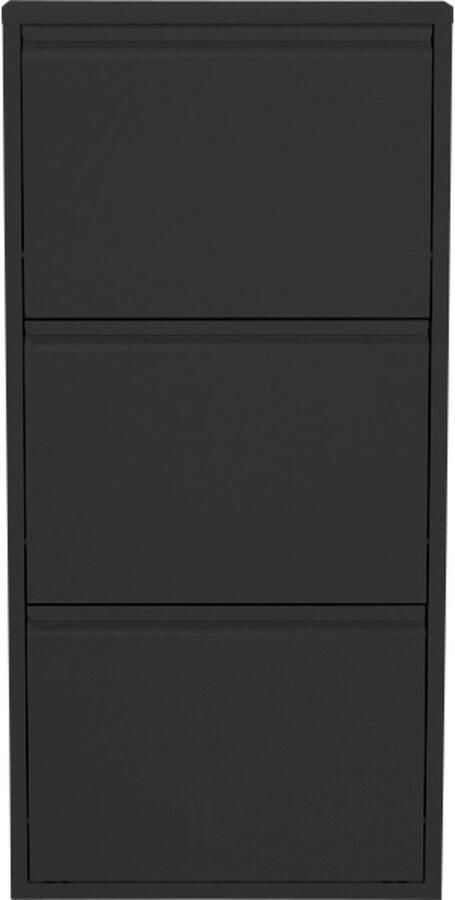 Kare Design Schoenenkast Caruso 3 laden zwart