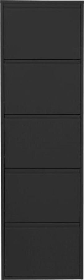 Kare Design Schoenenkast Caruso 5 laden zwart