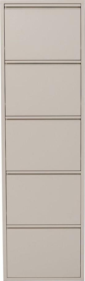 Kare Design Schoenenkast Caruso creme 5 laden