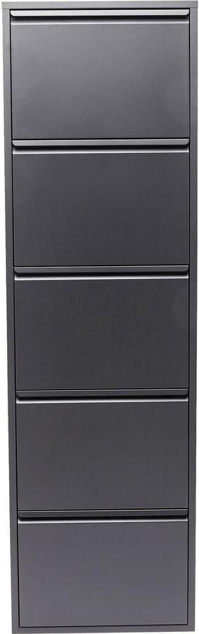 Kare Design Kare Schoenenkast Caruso 5 Anthracite