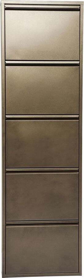 Kare Design Schoenenkast Caruso bronze 5 laden
