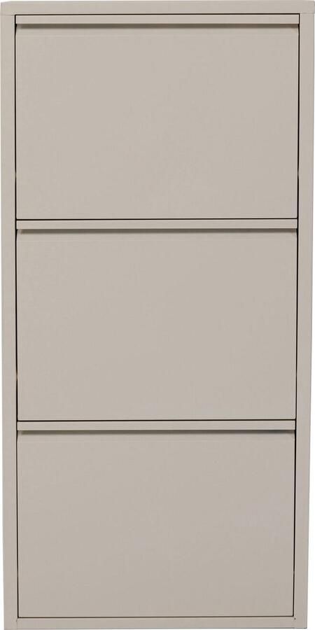 Kare Design Schoenenkast Caruso creme 3 laden