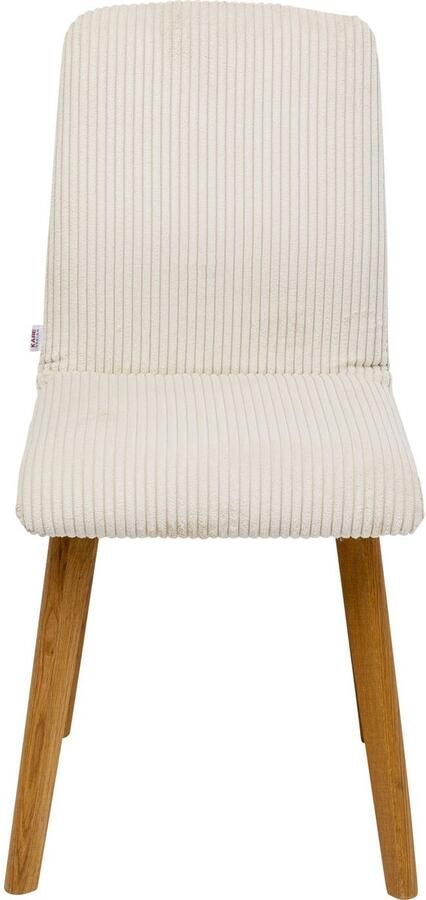 Kare Design Stoel Lara Cord creme