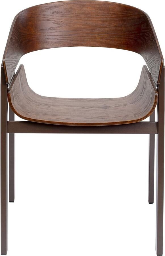 Kare Design Stoel met armleuningen Biarritz bruin