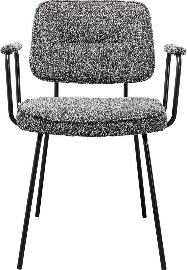 Kare Design Stoel met Armleuningen Orelie zwart en wit