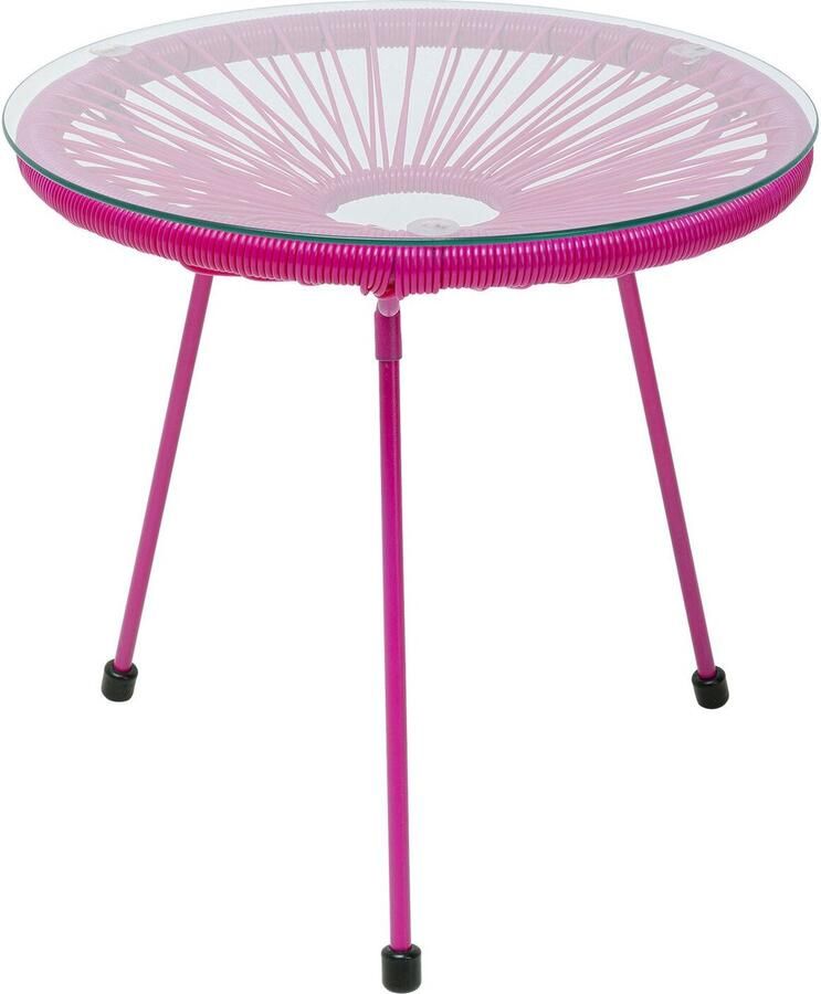 Kare Design Tuin Bijzettafel Acapulco Mono roze