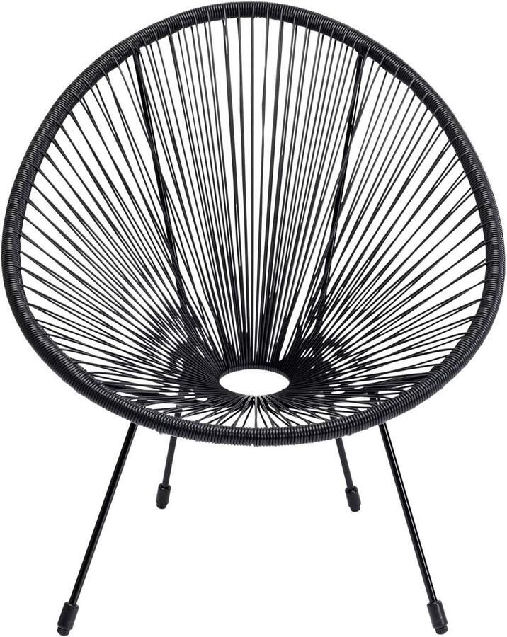 Kare Design Tuinfauteuil Acapulco Mono zwart