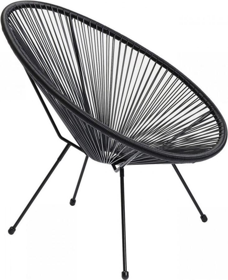 Kare Design Tuinfauteuil Acapulco Mono zwart - Foto 2