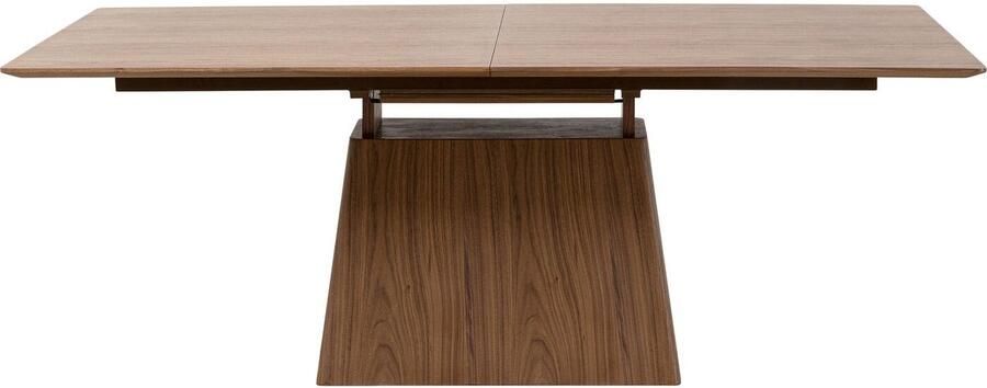 Kare Design Uitschuifbare eettafel Benvenuto rechthoek walnoot