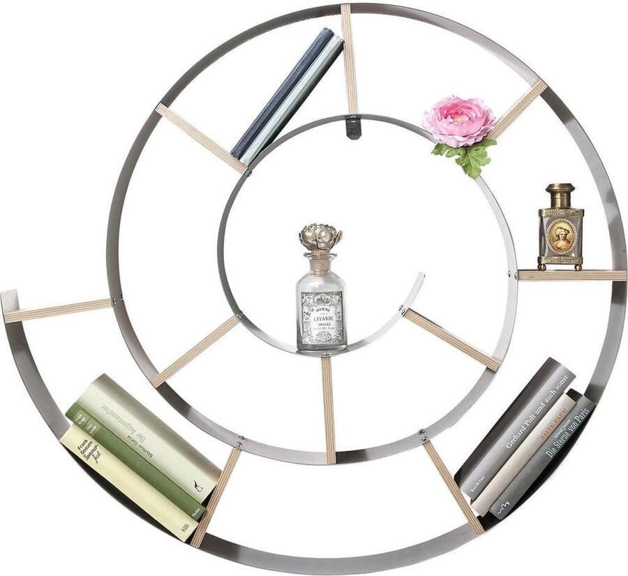 Kare Design Wandkast Snail cd-rek voor 150 cd's Zilver