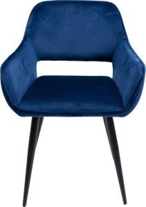 Kare Eetkamerstoel San Francisco Blauw