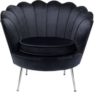 Kare Fauteuil Water Lily Chrome Black