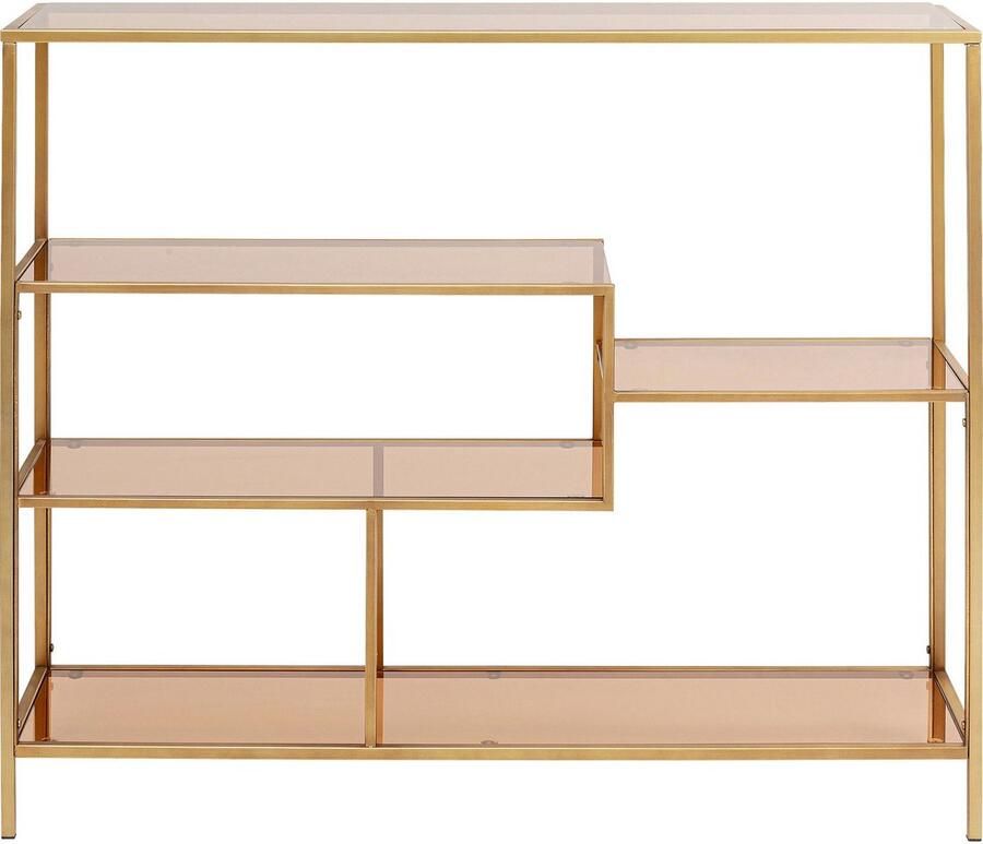 Kare Boekenkast Loft Gold 100x115 cm