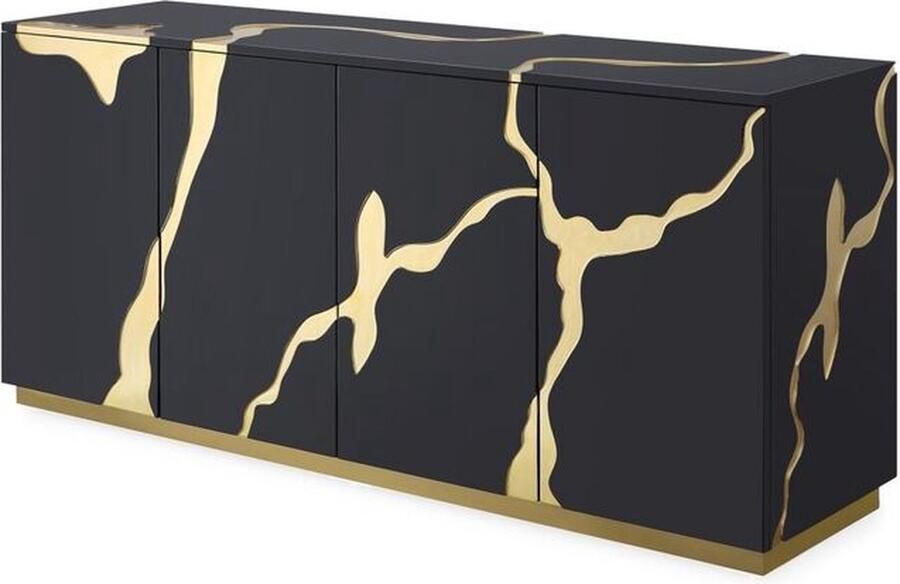 Kare Design Cracked Dressoir zwart