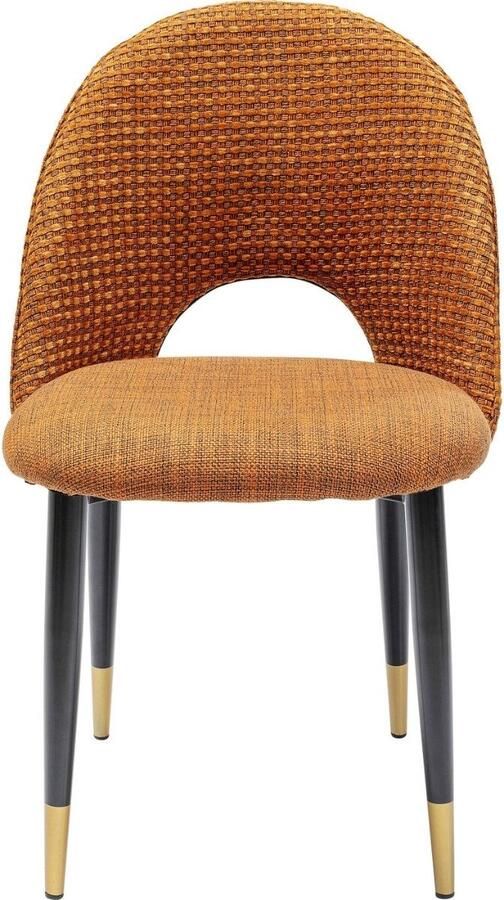 Kare Design Hudson Stoel Set Van 2 Stof Oranje