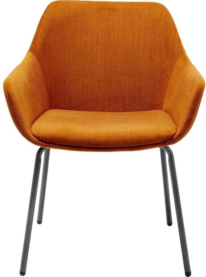 Kare Design Avignon Stoel Set Van 2 Oranje Ribstof