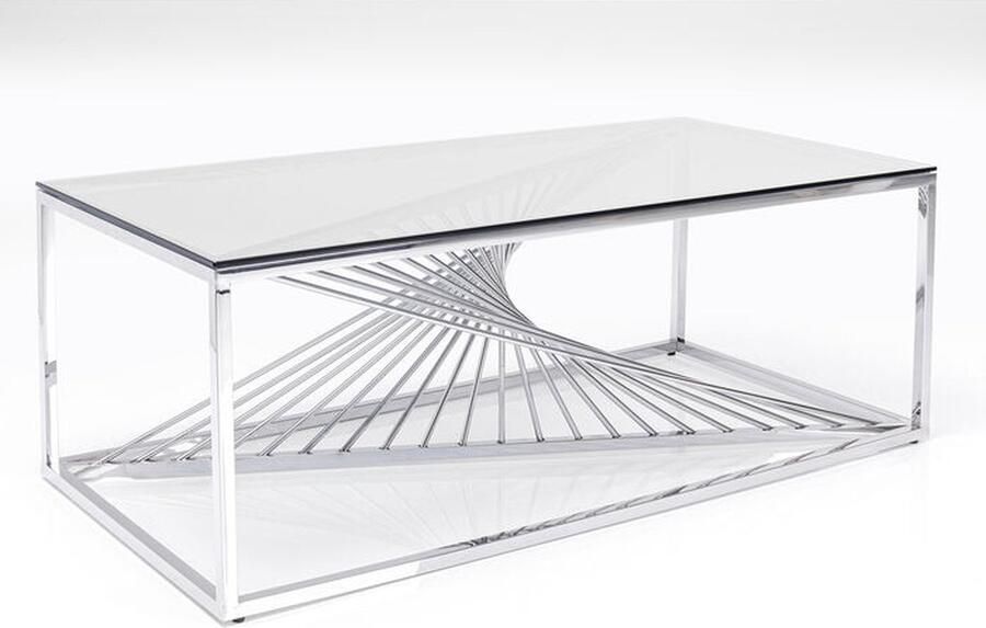 Kare Salontafel Laser Silver