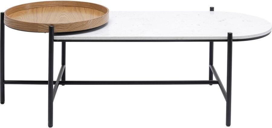 Kare Design Layered Salontafel Marmer En Essenhout
