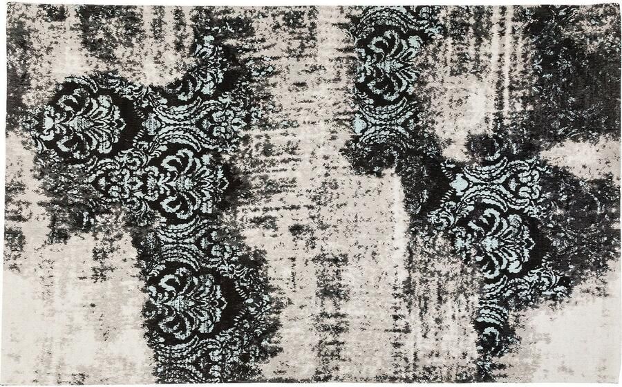 Kare Tapijt Kelim Ornament Turquoise 170x240