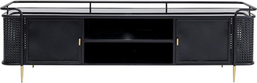 Kare Design Fence Tv-meubel Zwart Metaal