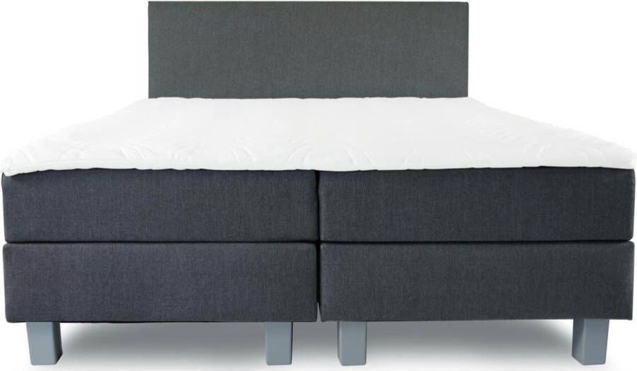 Karel Willems bedden Hotel Boxspring A Kwaliteit 140 x 200 Compleet Pocketveren 7zones matrassen- met HR Koudschuim Topper