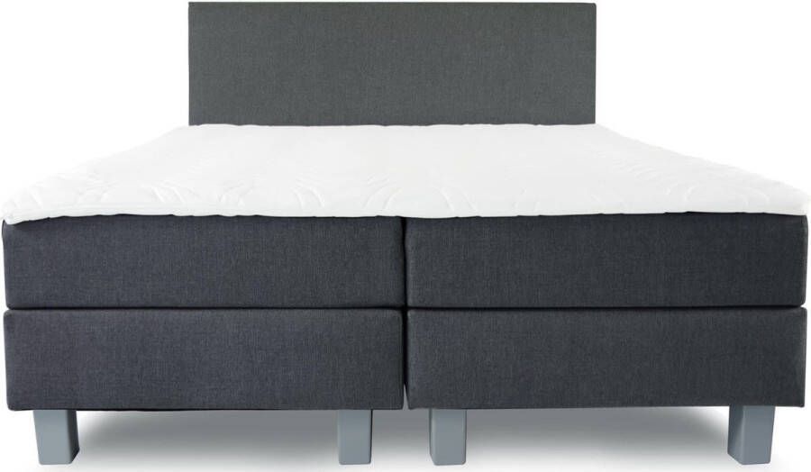 Karel Willems bedden Hotel Boxspring A Kwaliteit 160 x 200 Compleet Pocketveren 7zones matrassen- met HR Koudschuim Topper