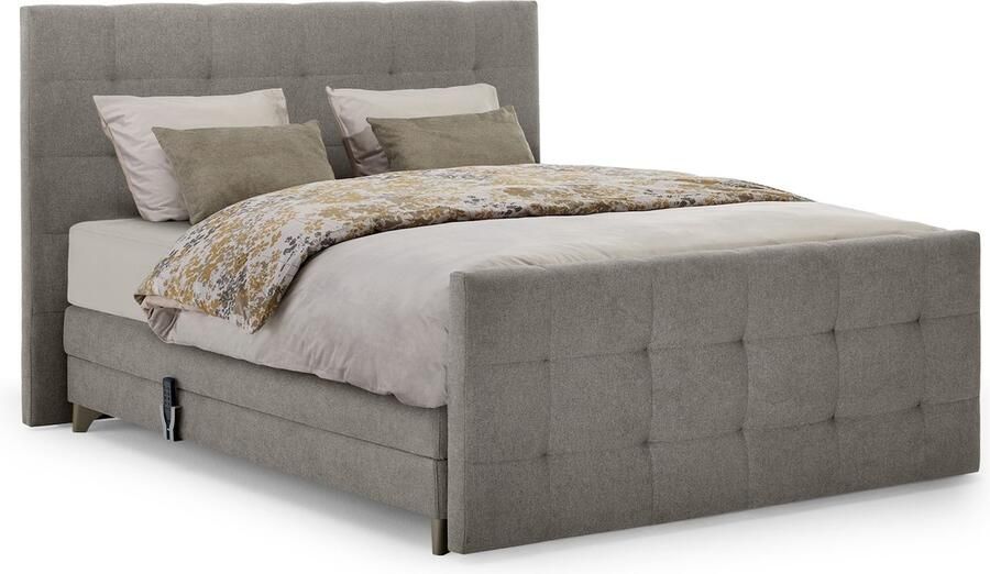 Karlsson Boxspring Unik Varje verstelbaar met Vildar Royal matras 160 x 200 cm wood