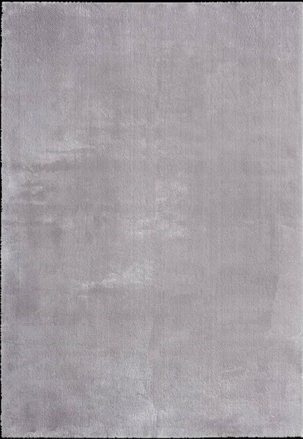 Karpet24 Vloerkleed voor woonkamer of slaapkamer in grijs 120x160 cm Modern en zacht laagpolig tapijt Rechthoek Antislip onderkant Wasbaar tot 30 Graden Loft kleed by - Foto 2