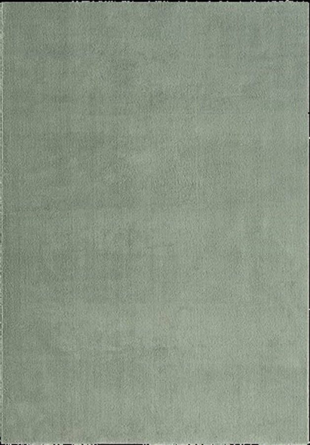 Karpet24 Vloerkleed voor woonkamer of slaapkamer in mintgroen 200x280 cm Modern en zacht laagpolig tapijt Rechthoek Antislip onderkant Wasbaar tot 30 Graden Loft kleed by - Foto 2