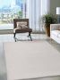 Karpet24 Superzacht Laagpolig Vloerkleed met bontlook Beige-117x160 cm - Thumbnail 2