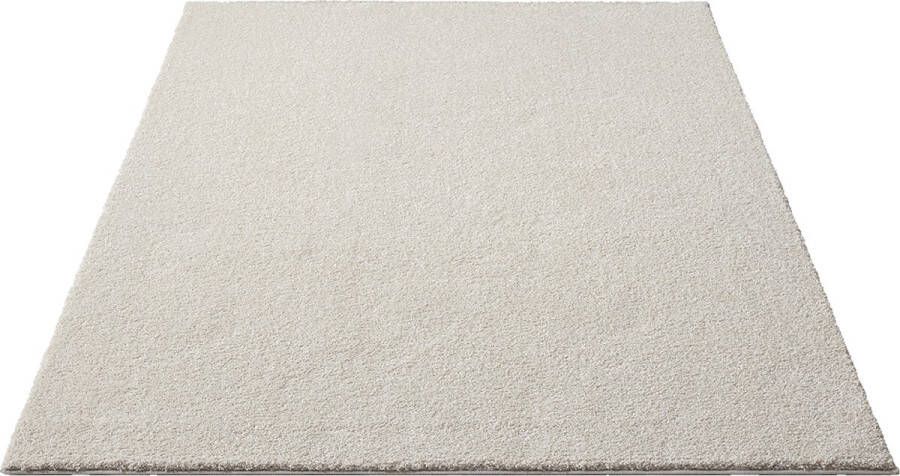 Karpet24 Vloerkleed Laagpolig Effen Cream -140 x 200 cm
