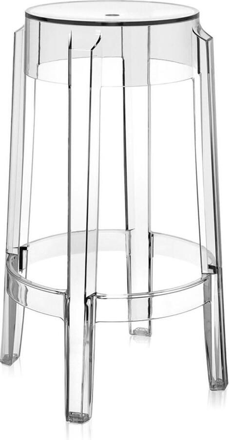 Kartell Charles Ghost Barstoel Transparant